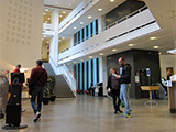 the inside of a library
